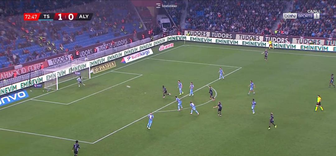 Alanyaspor, Trabzonspor deplasmanında keyifli bir gol attı! Ianis Hagi resmen füze fırlattı... Babası Gheorghe Hagi'ye göz kırptı... 2